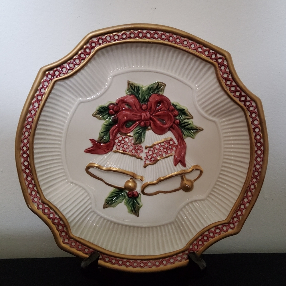 Fitz and Floyd Christmas plate